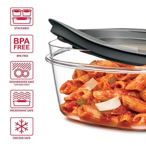 Rubbermaid Premier Easy Find Lids 7-Cup Meal Prep and Food Storage  Container, Grey